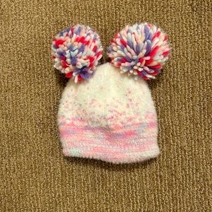 Cat & Jack knitted ombré beanie hat pink and purple size 12-24 months